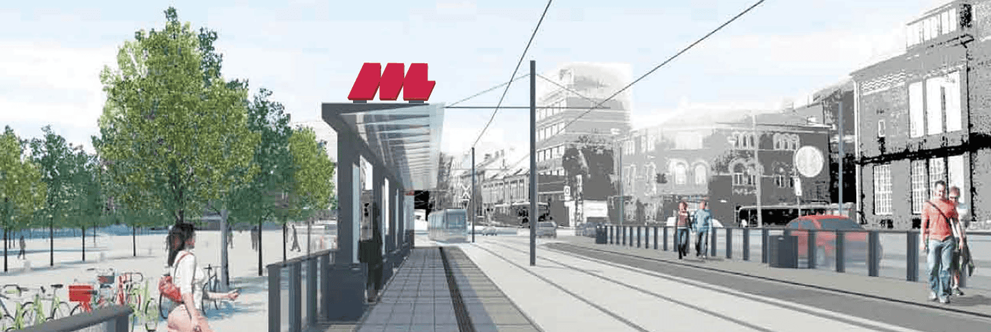 Havnefront med logo